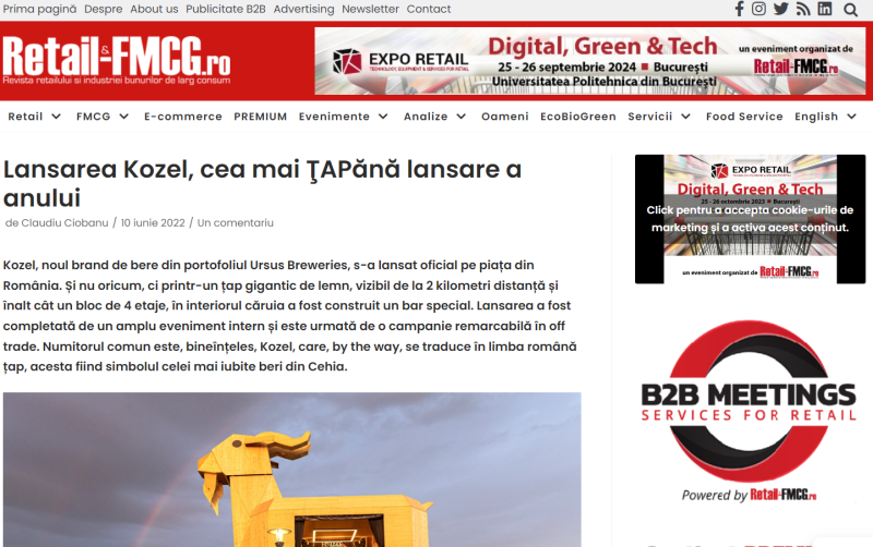 Goat Big or Go Home – Launching Kozel in Romania